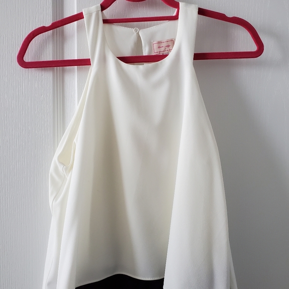 WOMENS WHITE/BLACK HALTER JUMPSUIT - Picture 3 of 12
